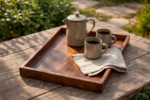Rectangular Mango Wood Serving Tray