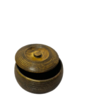 Handcrafted Wooden Storage Container with Lid - Image 3