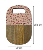 Wooden Chopping Board, Cherry Pattern Design - Image 4